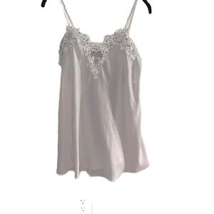 Elegant White Lace Trim slip